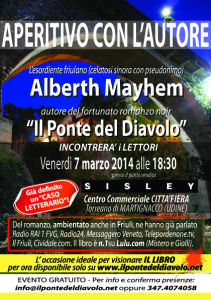 Aperitivo con Alberth Mayhem - 7.3.2014 - ore 10:30 - Centro Commerciale Città Fiera Torreano di Martignacco - UDINE - Negozio abbigliamento SISLEY