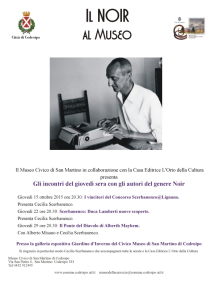 Locandina completa Gli autori del noir a Codroipo - Giorgio Scerbanenco